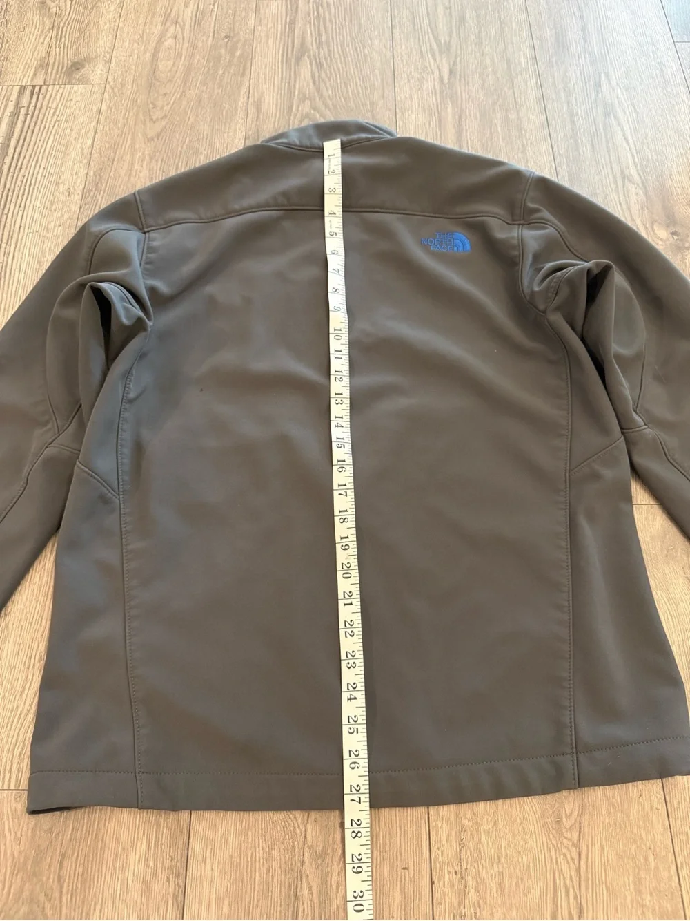 The North Face Grey & Blue Apex Soft Shell Full Zip Men’s  Size: Medium Jacket